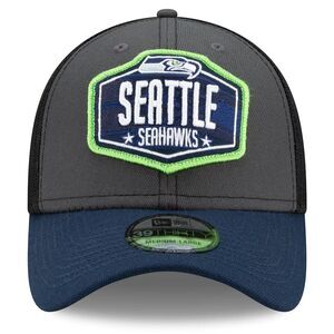 New‎ Era NFL Seattle Seahawks 39THIRTY Fitted Trucker Mesh Hat Cap Mens Size S/M